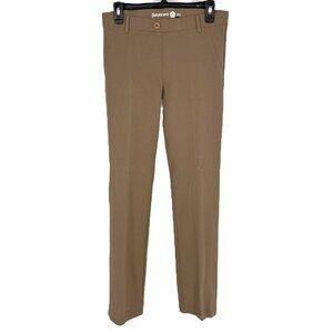 Betabrand Classic Dress Pants Yoga Pants Straight Tan Size Medium Petite